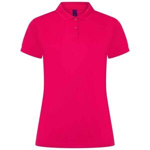 Henbury Womens/Ladies Pique Polo Shirt / Bright Pink